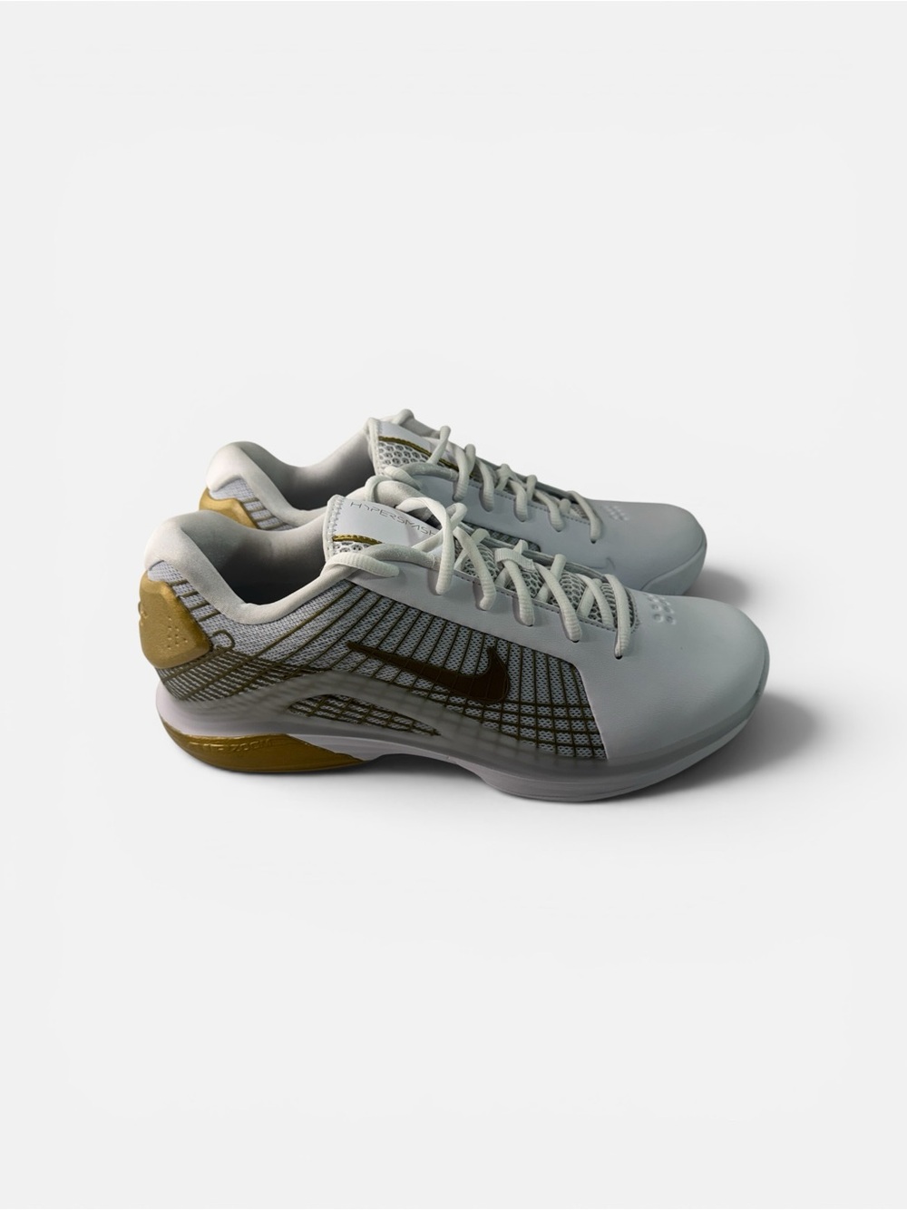 Nike Court Air Zoom Vapor 12 Hypersmash HC White Gold HV1488-100 Men's 10.5 - Picture 4 of 9